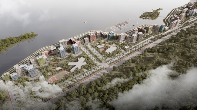 The architectural concept for the integrated development of the embankment of the Rowing Canal in Nizhny Novgorod