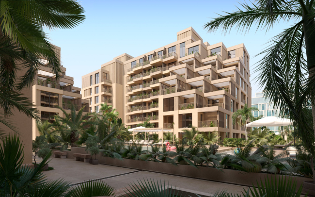 The residential complex Arisha Terraces in Dubai