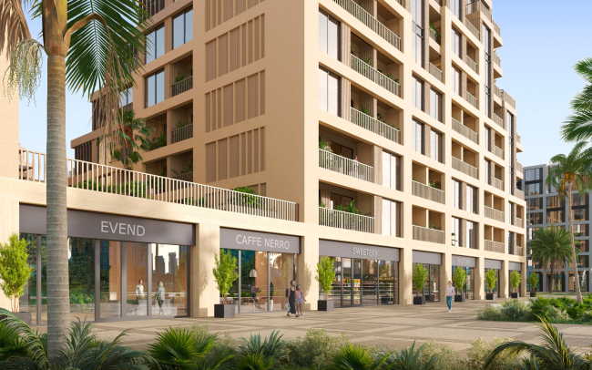 The residential complex Arisha Terraces in Dubai