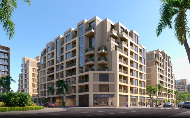 The residential complex Arisha Terraces in Dubai