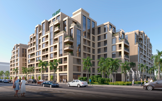 The residential complex Arisha Terraces in Dubai