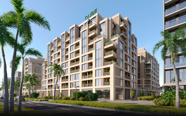 The residential complex Arisha Terraces in Dubai