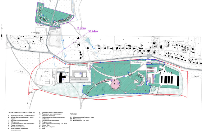 The Russian Field Museum. Location plan