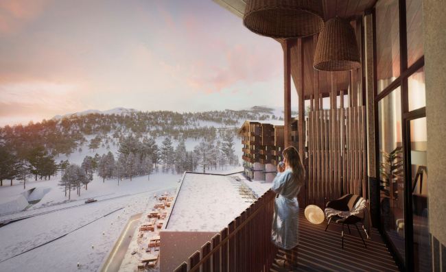 Hotel with 290 rooms and a spa complex, Novotel Arkhyz