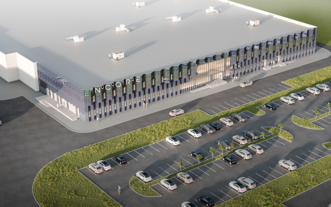 Фасад АБК завода ЭнКОР Фасад АБК завода ЭнКОР