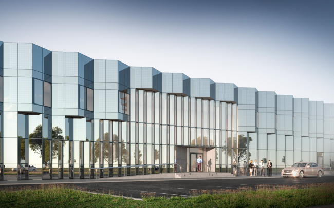 Фасад АБК завода ЭнКОР Фасад АБК завода ЭнКОР