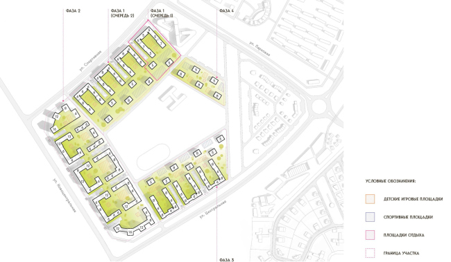 The residential complex of the U Block. Phase 1. The residential complex of the U Block. Phase 1.