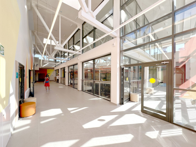 Interior of the hall near the atrium