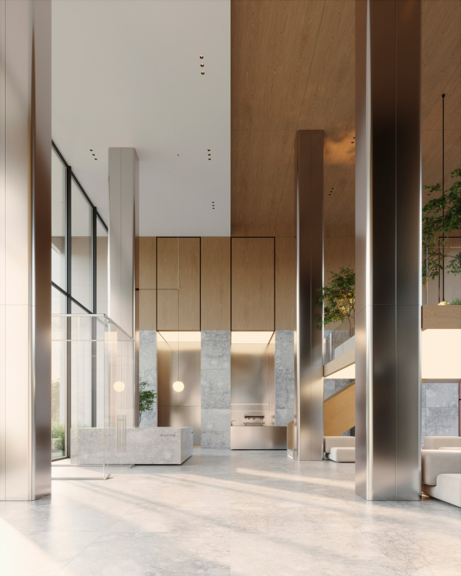 Гранд лобби и общественные пространства квартала Republic. Гранд-лобби Reds Гранд лобби и общественные пространства квартала Republic. Гранд-лобби Reds