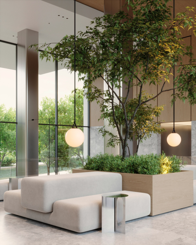 Гранд лобби и общественные пространства квартала Republic. Гранд-лобби Reds Гранд лобби и общественные пространства квартала Republic. Гранд-лобби Reds