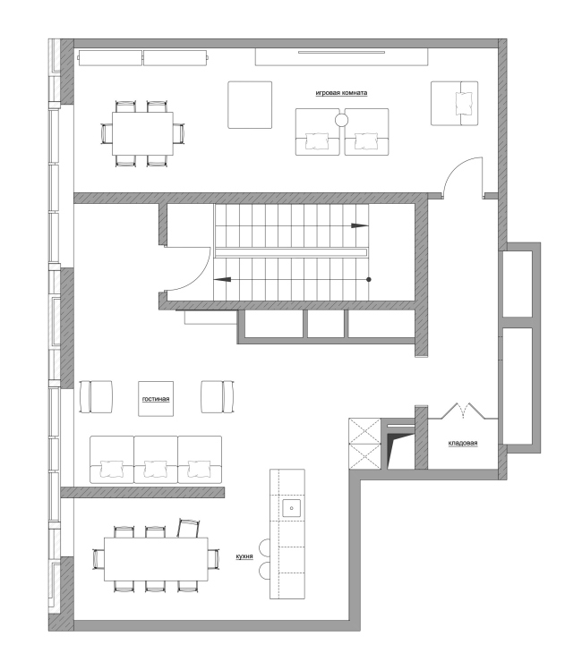 Гранд лобби и общественные пространства квартала Republic. Клабхаус Гранд лобби и общественные пространства квартала Republic. Клабхаус