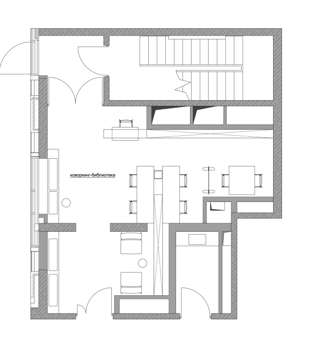 Гранд лобби и общественные пространства квартала Republic. Коворкинг Гранд лобби и общественные пространства квартала Republic. Коворкинг