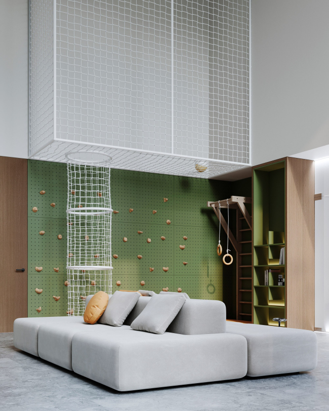 Гранд лобби и общественные пространства квартала Republic. Platinum. Игровая Гранд лобби и общественные пространства квартала Republic. Platinum. Игровая