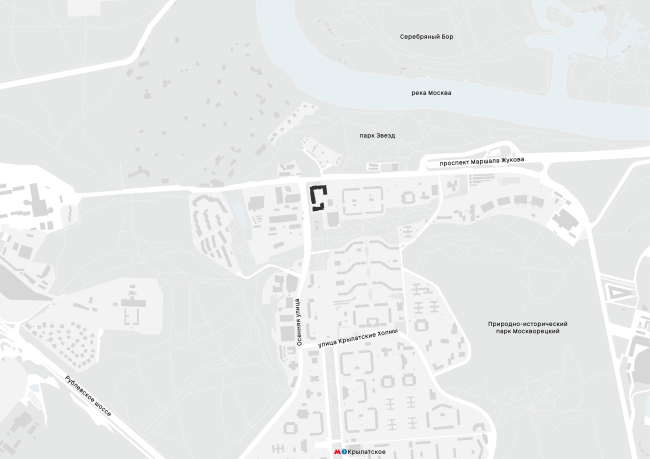 Location plan. “Krylatskaya 33” residential complex, a project