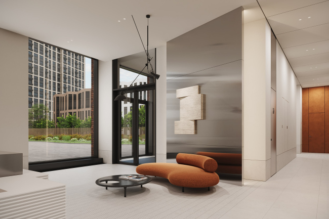 Лобби ЖК Rakurs. Лобби в корпусе 4 Лобби ЖК Rakurs. Лобби в корпусе 4