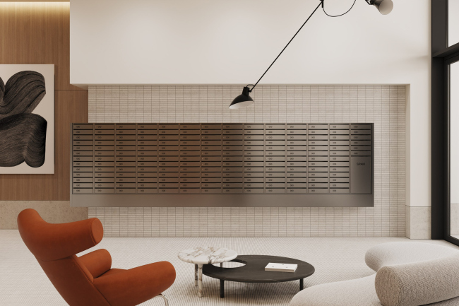 Лобби ЖК Rakurs. Лобби в корпусе 2 Лобби ЖК Rakurs. Лобби в корпусе 2