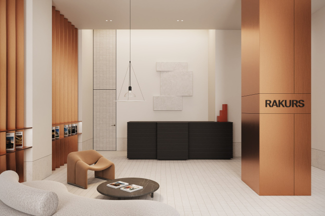 Лобби ЖК Rakurs. Лобби в корпусе 3 Лобби ЖК Rakurs. Лобби в корпусе 3