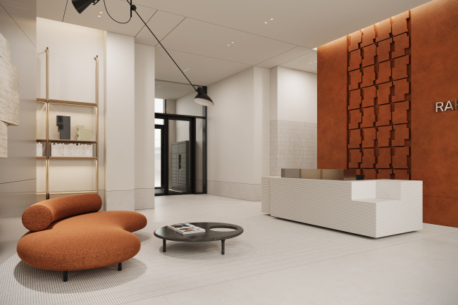 Лобби ЖК Rakurs. Лобби в корпусе 4 Лобби ЖК Rakurs. Лобби в корпусе 4
