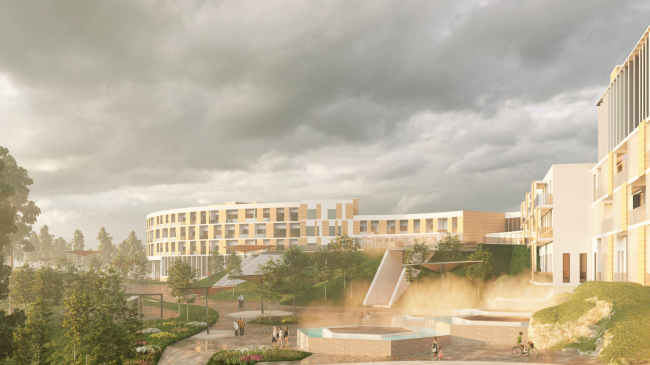 Architectural and artistic concept of the wellness and tourism complex on the Yenisei River