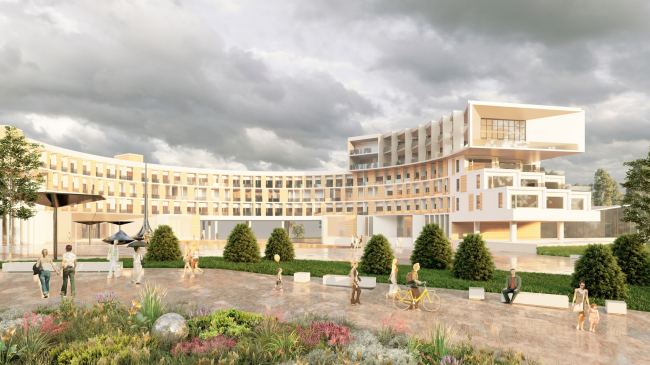 Architectural and artistic concept of the wellness and tourism complex on the Yenisei River