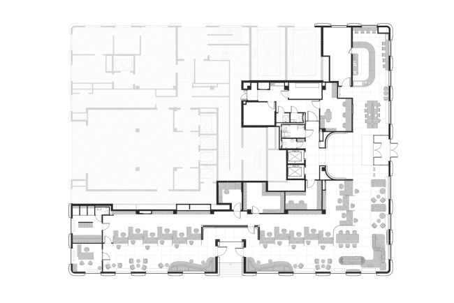 Флагманский офис «Аэрофлот». План 1 этажа Флагманский офис «Аэрофлот». План 1 этажа
