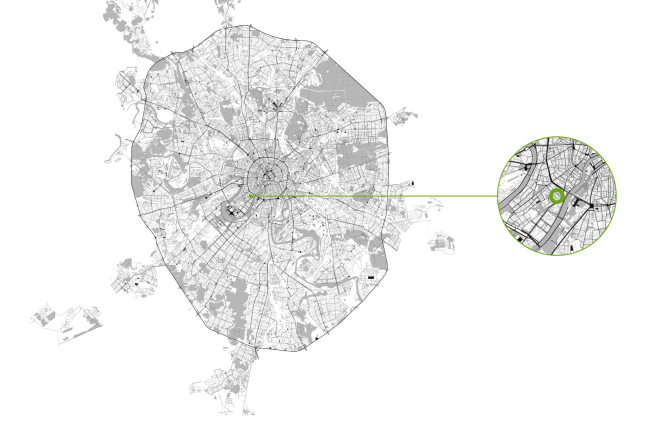 The housing complex on Leo Tolstoy Street. Location plan
