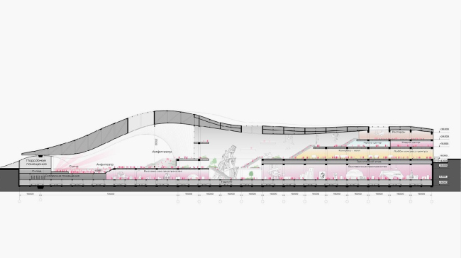 Section view. “Russia” National Center