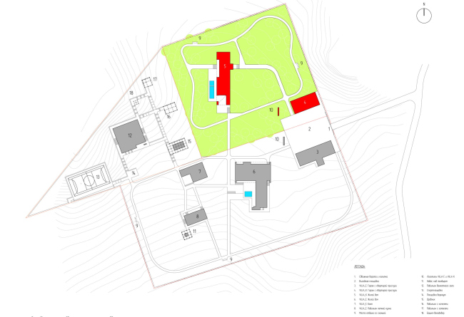 Загородный жилой дом на Камчатке. Схема генерального плана Загородный жилой дом на Камчатке. Схема генерального плана