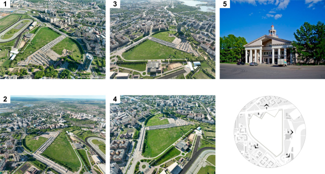 Preliminary architectural concept for the M-8 block of the �Seventh Heaven� residential district in the Sovetsky District of Kazan