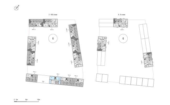 Новая слобода 2.0. Кластер 6. Типовые этажи Новая слобода 2.0. Кластер 6. Типовые этажи