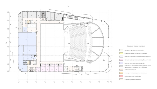 Севастопольский академический театр танца им. В.А. Елизарова. План 2 этажа Севастопольский академический театр танца им. В.А. Елизарова. План 2 этажа