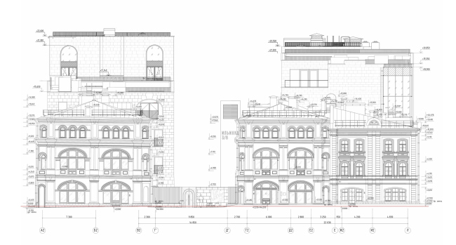 Гостиничный комплекс Ильинка 3/8. Фасад с Богоявленского переулка Гостиничный комплекс Ильинка 3/8. Фасад с Богоявленского переулка