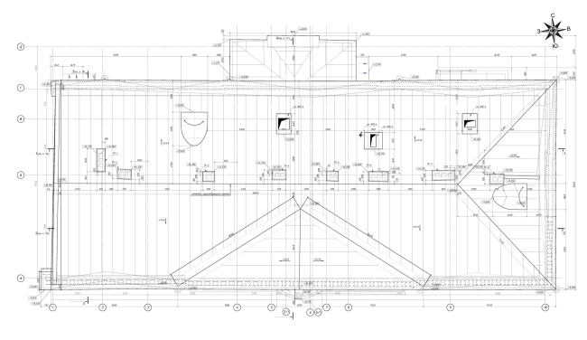 Дом Долговых. План кровли Дом Долговых. План кровли