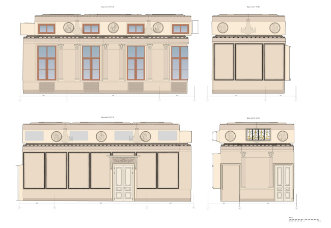 Дом Долговых. Колористическое решение двусветного зала Дом Долговых. Колористическое решение двусветного зала