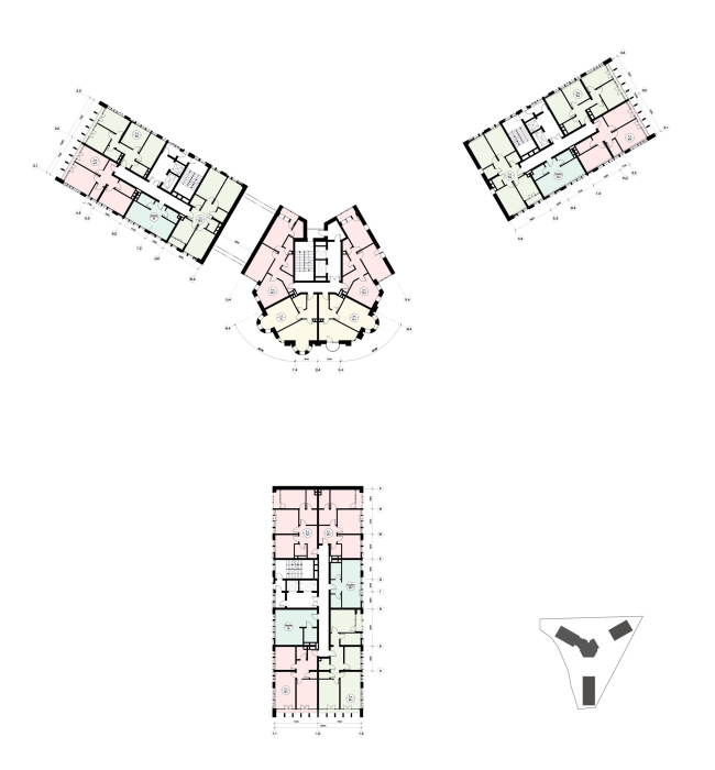 ЖК Анхор. План 10-19 этажа ЖК Анхор. План 10-19 этажа