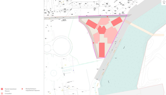 ЖК Анхор.  Схема планировочной организации земельного участка ЖК Анхор.  Схема планировочной организации земельного участка