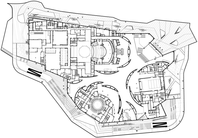 Театр Камала. План на отметке 0.000 Театр Камала. План на отметке 0.000