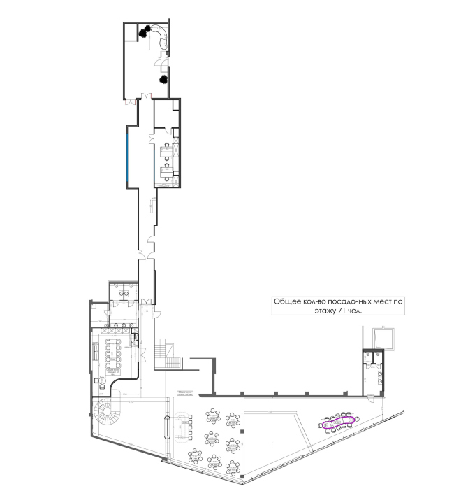 Ресторан «Сайар». План 5 этажа Ресторан «Сайар». План 5 этажа