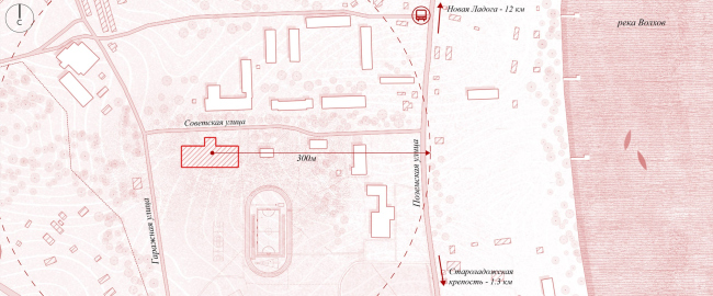 Концепция фондохранилища в Старой Ладоге. Ситуационный план Концепция фондохранилища в Старой Ладоге. Ситуационный план