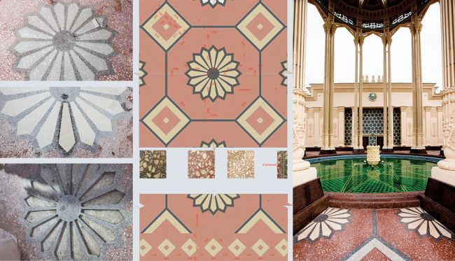 Павильон №66. Реставрация терраццио Павильон №66. Реставрация терраццио