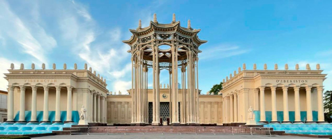 Павильон №66. Главный фасад после реставрации Павильон №66. Главный фасад после реставрации