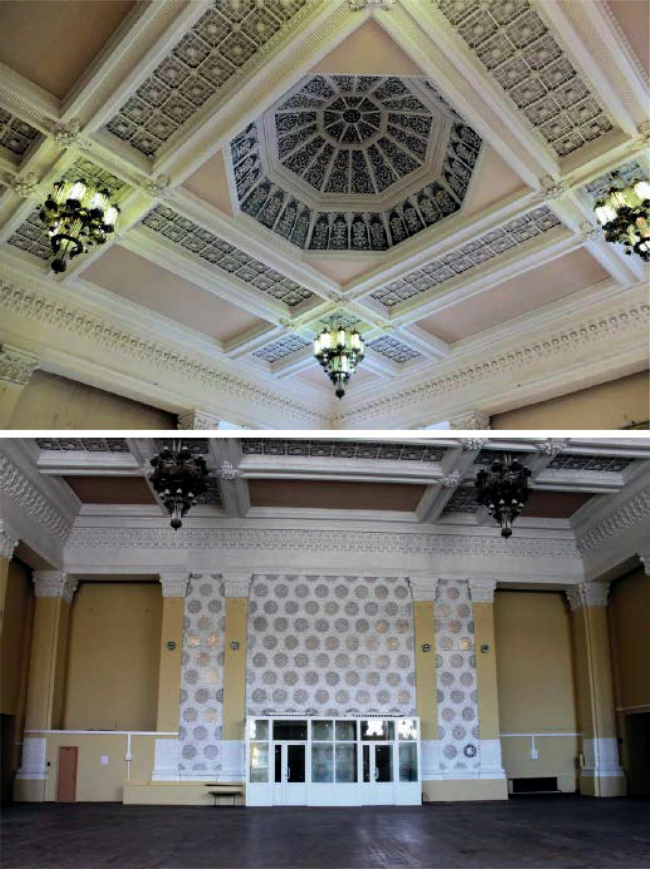 Павильон №66. Интерьер до реставрации. Центральный аванзал Павильон №66. Интерьер до реставрации. Центральный аванзал