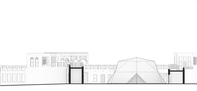 Al-BAYT Theatre. Юго-восточный фасад Al-BAYT Theatre. Юго-восточный фасад