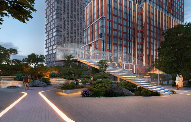 Благоустройство территории ЖК Мангазея на Тульской Благоустройство территории ЖК Мангазея на Тульской