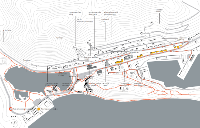 Мастер-план туристического центра в Петропавловске-Камчатском. Маршруты Мастер-план туристического центра в Петропавловске-Камчатском. Маршруты