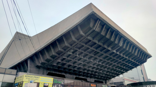 The former “Rossia” cinema in Yerevan, view from the major hall side