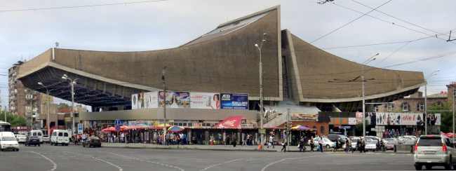 The former Rossiya cinema in Yerevan