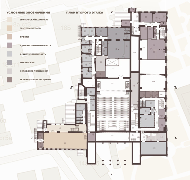 Театр Эрмитаж. План 2 этажа Театр Эрмитаж. План 2 этажа