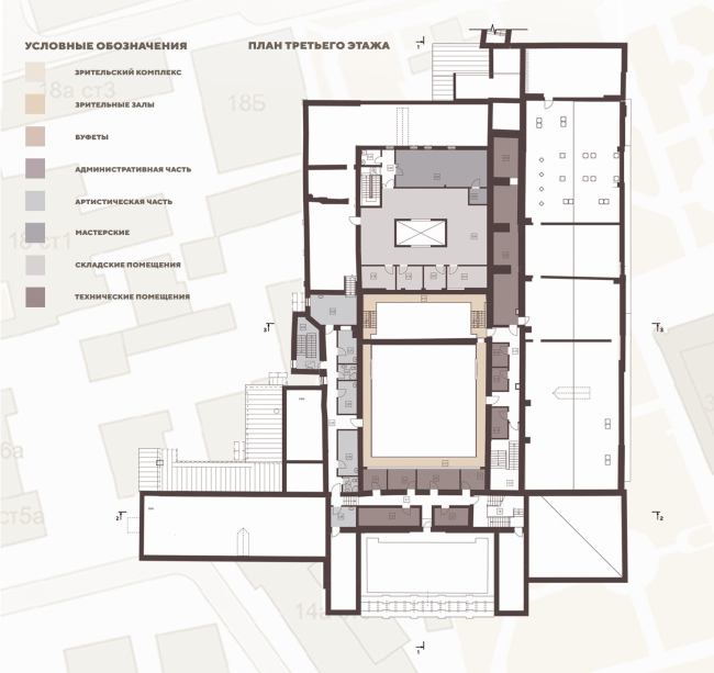 Театр Эрмитаж. План 3 этажа Театр Эрмитаж. План 3 этажа