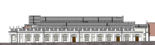 Театр Эрмитаж. Северный фасад Театр Эрмитаж. Северный фасад